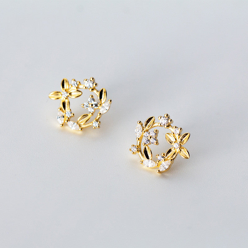 Flower earrings, four-leaf clover earrings – Thoughtful Gifts — 1
