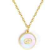 Fashion 12 Constellations White Shell Pendant – Jewelry Gift Ideas — 7