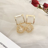 Woven pearl mesh earrings – Gift Ideas — 7