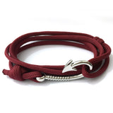 Fish Hook And Anchor Nylon Umbrella Rope Bracelet – Jewelry Gift Ideas — 3