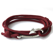 Fish Hook And Anchor Nylon Umbrella Rope Bracelet – Jewelry Gift Ideas — 3