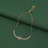 Copper Bee Chrysanthemum Gold Plated White Zircon – Jewelry Gift Ideas — 5