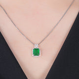 Grandmother Green Diamond Zircon Pendant Necklace – Jewelry Gift Ideas — 2
