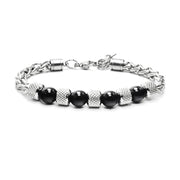 Tiger Eye Titanium Steel Men's Bracelet Trendy – Jewelry Gift Ideas — 5