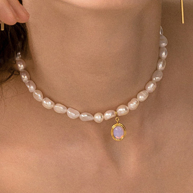 Vintage French Palace Pearl Pendant Clavicle – Jewelry Gift Ideas — 1