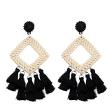 Rattan raffia tassel earrings – Holiday Gift Ideas — 11