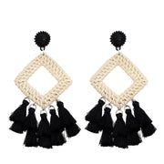Rattan raffia tassel earrings – Holiday Gift Ideas — 11