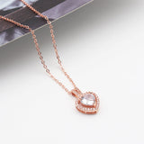 Women's Simple Personality Crystal Heart Necklace – Jewelry Gift Ideas — 2
