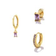 Geometric Square Diamond Colorful Youth Earrings – Practical Gifts — 7