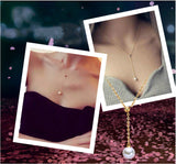 Ladies Adjustable Y-shaped Pearl Necklace – Jewelry Gift Ideas — 5