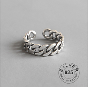 Vintage Silver Color Metal Punk Letter Rings Design – Stylish Gifts — 10