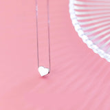 Delicate small heart shape short necklace – Jewelry Gift Ideas — 7