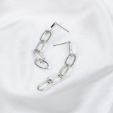 Fashion Gold and Silver Chain Shape Earrings Earrings – Stylish Gifts — 4