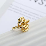 Twisted and Twisted Metal Thai Silver Ring – Meaningful Gifts — 2