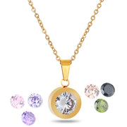 8 colors diamond titanium steel necklace – Jewelry Gift Ideas — 10