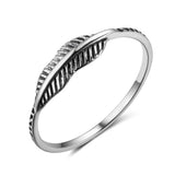 Thai Silver Feather Silver Ring – Gift Ideas — 5