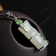Sterling Silver Natural Hetian Jade Pendant – Jewelry Gift Ideas — 1