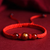 Zodiac Red Rope Bracelet Natural Red Agate – Jewelry Gift Ideas — 3
