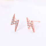 Simple Mini Lightning Zircon Stud Earrings For Women – Gifts for Her — 6