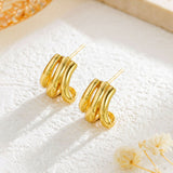Fashion Stainless Steel Geometric Earrings – Stylish Gifts — 4