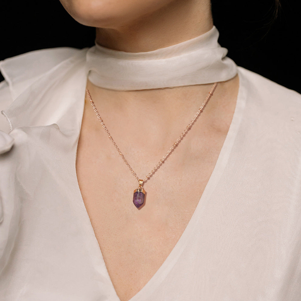 Natural Stone Pendant Necklace Women – Jewelry Gift Ideas — 1