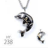 Dolphin Steampunk Electronic Pendant Necklace – Jewelry Gift Ideas — 3