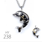 Dolphin Steampunk Electronic Pendant Necklace – Jewelry Gift Ideas — 3