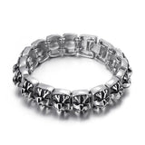 Cross Skull Men's Titanium Steel Bracelet – Jewelry Gift Ideas — 3