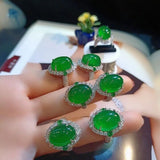 Green Agate Jade Women's Ring – Gifts for Her — 3