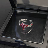Rose Ring Dark Design Men's And Women's Ring – Gifts for Her — 3