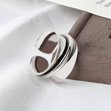 Ring Female Fashion Simple Wide Face Smooth Ring – Stylish Gifts — 4
