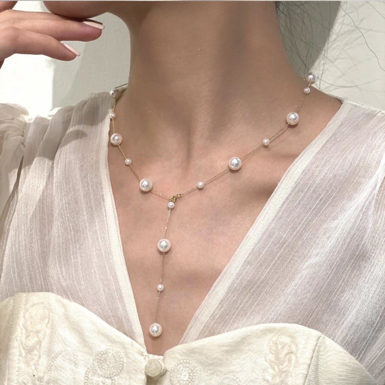 Pearl Necklace Clavicle Chain Lady Temperament – Jewelry Gift Ideas — 1