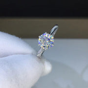 Moissanite White D Color High Clarity Ring – Stylish Gifts — 1