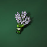 Women's Temperament Fashion Lavender Shape Brooch – Stylish Gifts — 4