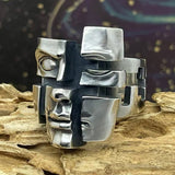 Retro Personality Split Mask Ring – Holiday Gift Ideas — 2
