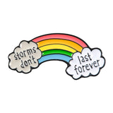 Creative rainbow cloud badge brooch – Jewelry Gift Ideas — 12