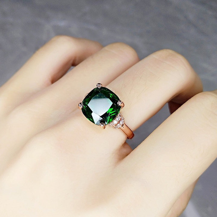 Emerald Ring Female Crystal Gem Ring – Gifts for Her — 1