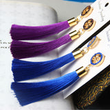 Long Elegant Tassel Earrings Diamond-embedded – Jewelry Gift Ideas — 18