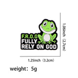 Frog Quotation Brooch Cartoon Golden M Badge – Jewelry Gift Ideas — 9