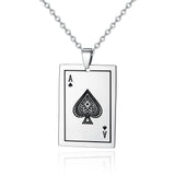 Stainless Steel Spades Pendant Necklace – Jewelry Gift Ideas — 1