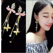 Ear Clips Without Pierced Female Earrings Long – Gifts for Her — 9