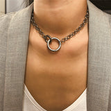 Punk Metal Geometric Necklace – Jewelry Gift Ideas — 1