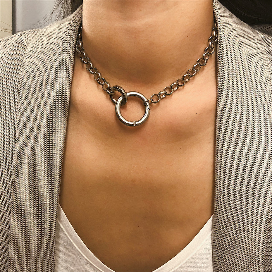 Punk Metal Geometric Necklace – Jewelry Gift Ideas — 1
