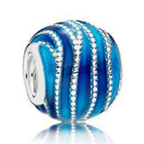 S925 Sterling Silver Blue Bangle Bracelet Hanging – Stylish Gifts — 1