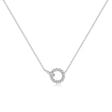 S925 Sterling Silver Ring Buckle Necklace – Jewelry Gift Ideas — 4