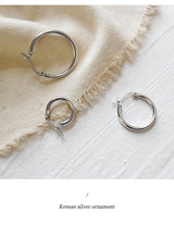 100% S925 Sterling Silver Simple Hollow Earrings – Small Gift Ideas — 5