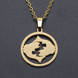 Titanium Steel Constellation Symbol Necklace – Jewelry Gift Ideas — 1