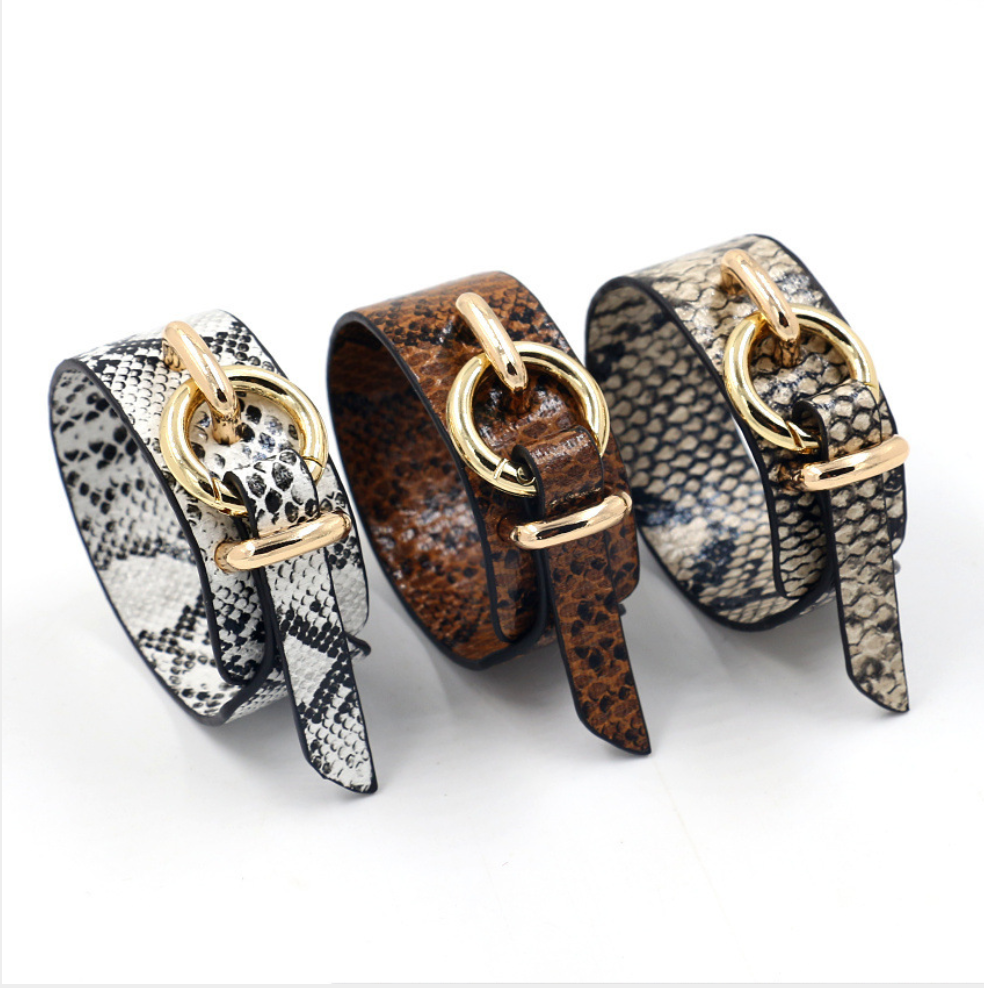 Snake Leather Wrap Bracelet – Jewelry Gift Ideas — 1