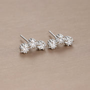 Sterling Silver Needle Geometric Stars Three Large – Useful Gifts — 15