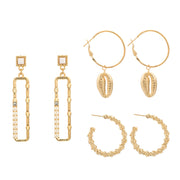 Korean Temperament Wind Alloy Shell Pearl Earrings – Unique Gift Ideas — 1
